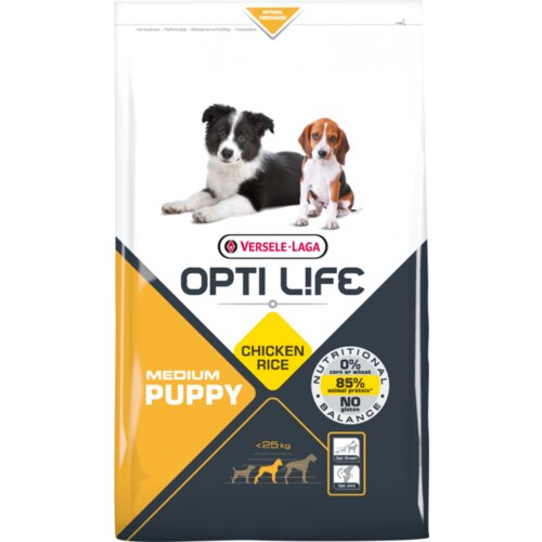 Versele-laga opti life dog puppy medium chicken&rice 2.5kg Slike