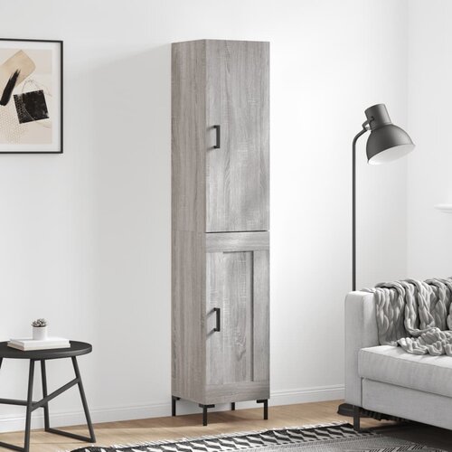 vidaXL Visoka komoda siva sonome 34 5x34x180 cm od konstruiranog drva Cene