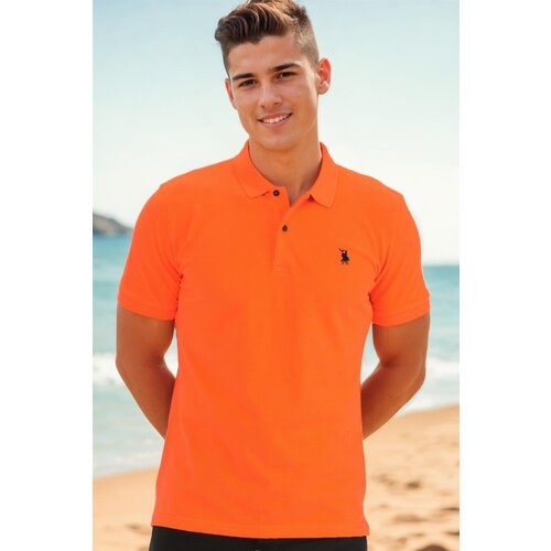 Dewberry T8561 MEN&amp;#039;S TSHIRT-ORANGE Slike