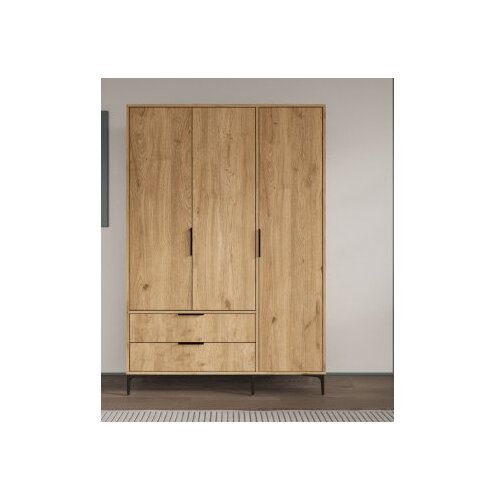 Hanah home Ormar Aden sa ladicama 120, 120 x 192 x 45 cm, Boja hrasta Cijene