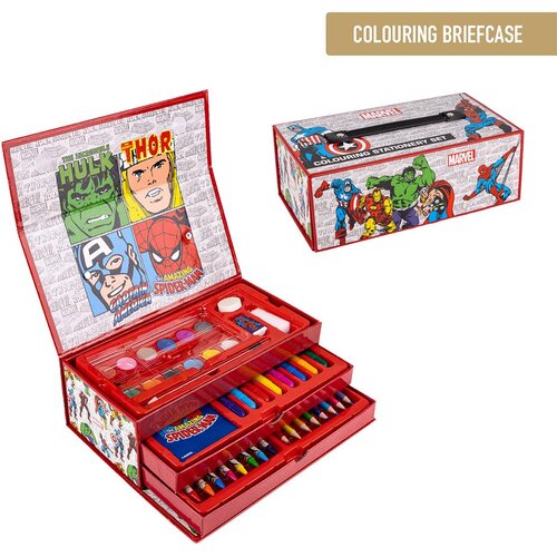 Marvel COLOURING STATIONERY SET MALETÍN Slike