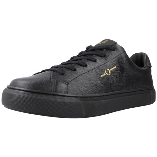 Fred Perry Modne superge B71 TUMBLED LEATHER Črna Slike