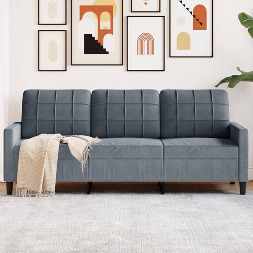vidaXL Trosed temno siv 180 cm žamet Cene