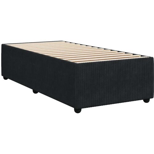 VidaXL Box spring krevet s madracem crni 80 x 200 cm bar&amp;scaron;unasti Slike