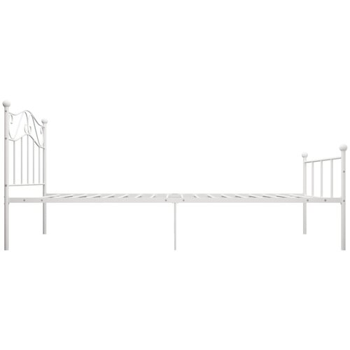  Okvir za krevet bijeli metalni 90 x 200 cm Slike