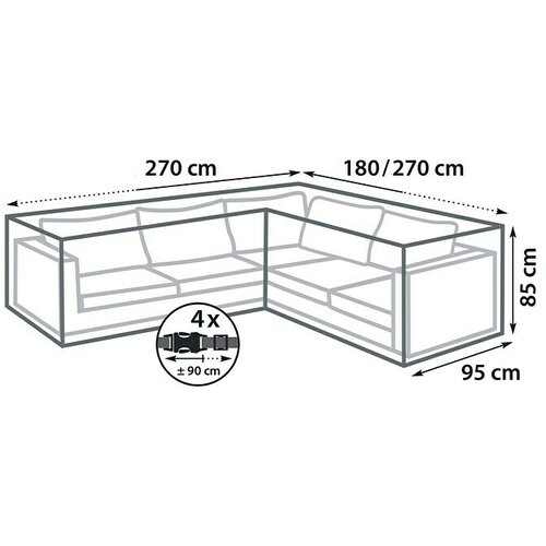SUNFUN Zaštitni prekrivač za vrtni namještaj (270 x 95 x 85 cm) Cijene