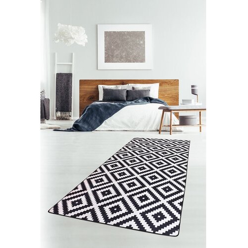 Conceptum Hypnose tepih , 100x200cm, Crno-beli Slike