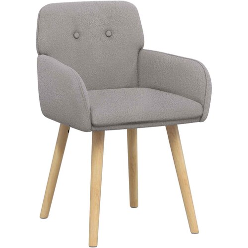 VidaXL Trpezarijske stolice 2 kom. Boucl&amp;eacute; Svjetlosiva 59 x 57 x 85 cm - Svjetlosiva 2 Slike