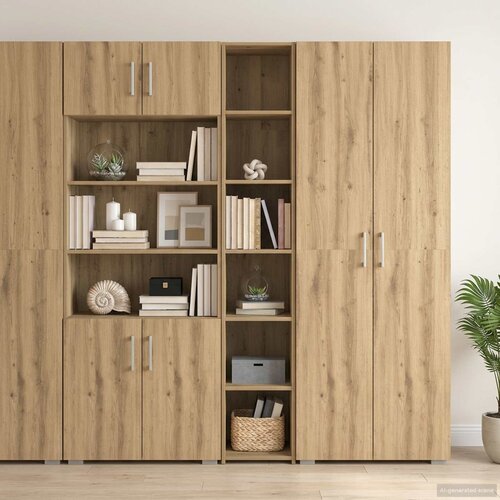  Highboard Hrast artisan 30 x 41 x 185 cm Konstruirano drvo Cene