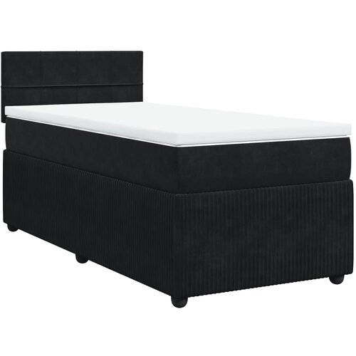 Maison Chic Box spring postelja - Vzmetna postelja z vzmetnico črna 90x200 cm žamet SL18155, (21885409) Slike