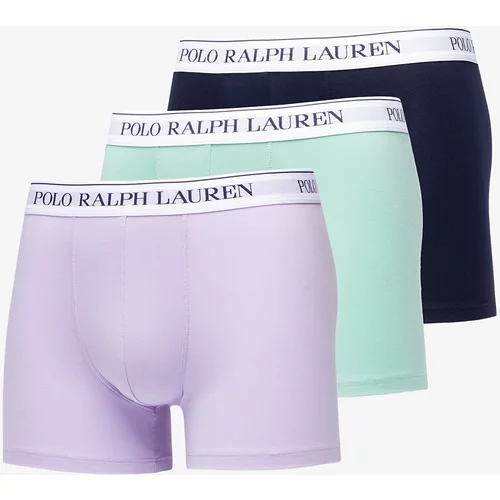 Polo Ralph Lauren Stretch Cotton Boxer Brief 3-Pack Seam Foam/ Dark Navy/ Lavender