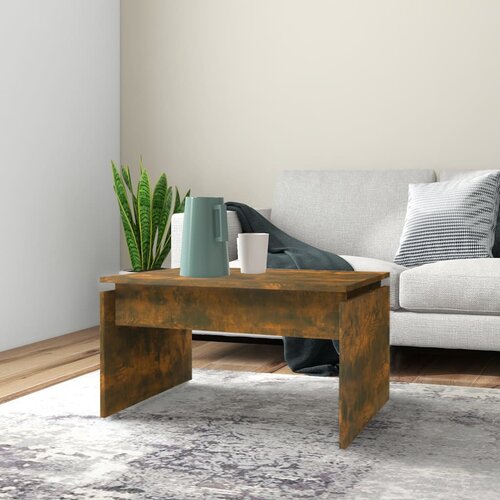 The Living Store Klubska mizica dimljeni hrast 68x50x38 cm inženirski les - Klubska Mizica, (21574579) Slike