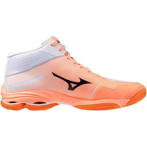 Mizuno &amp;Scaron;port Shoe Wave Lightning Pro Mid Oranžna Slike