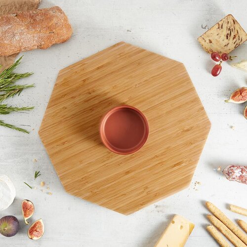 Vonshef bambusova vrteča plo&amp;scaron;ča Lazy Susan Slike