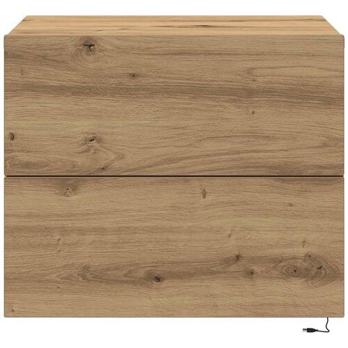  Noćni ormar Umjetnički hrast 50 x 39 x 41 cm Konstruirano drvo Slike