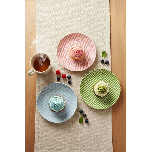 Hermia Set dezertnih tanjira, 6 komada, Roze Cene