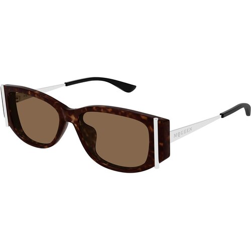 Alexander Mcqueen AM0494SA 002 ONE SIZE (55) Havana/Rjava Slike