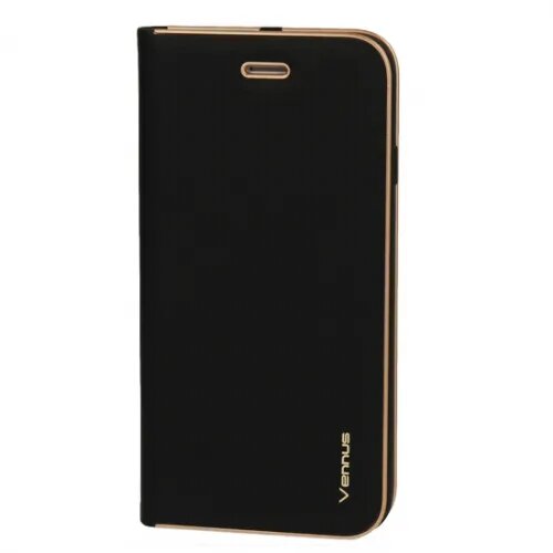  Premium preklopna torbica samsung galaxy A53 - črna z zlatim robom Cene