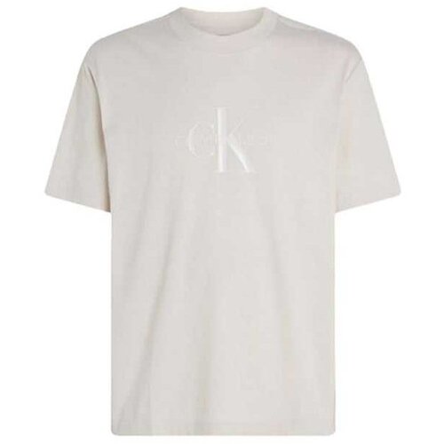 Calvin Klein krem-bela muška majica CKJ30J327109-PDH Slike