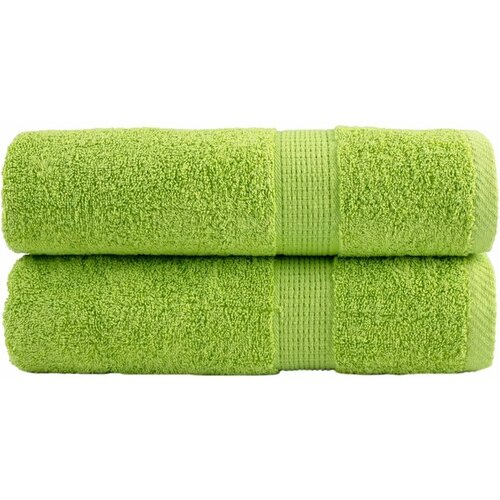 vidaXL Premium brisače 2 kosa zelena 70x140 cm 600 gsm 100 % bombaž Cene