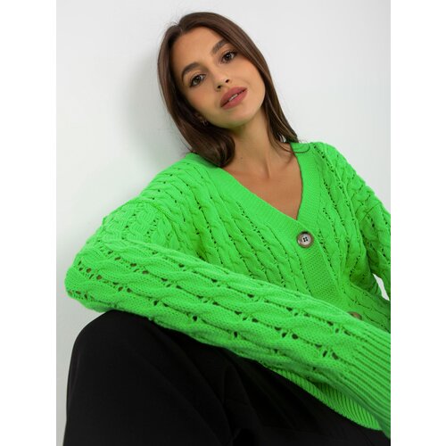 RUE PARIS Sweater-LC-SW-8036.74P-fluo green Slike