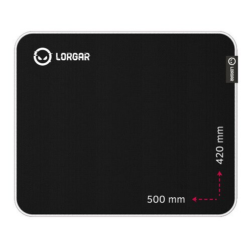 Lorgar legacer 755, gaming mouse pad, ultra-gliding surface, 500mm x 420mm x 3mm LRG-CMP755 Slike