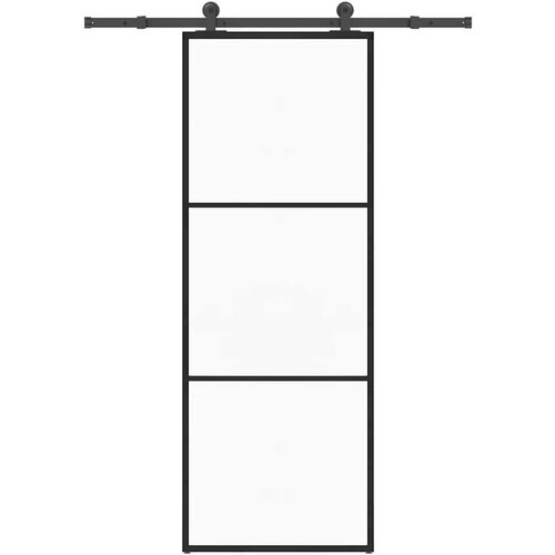  Klizna vrata s priborom 76 x 205 cm od ESG stakla i aluminija Cijene