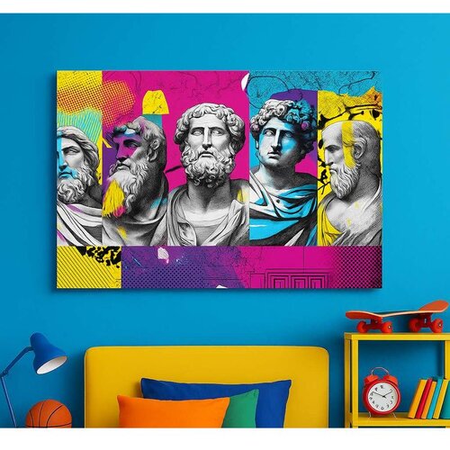 WALLXPERT Dekorativna slika na platnu, 50x70cm, Šareno Cene
