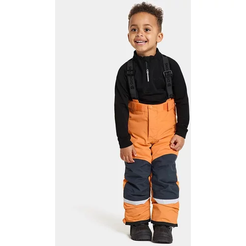 Didriksons Otroške smučarske hlače IDRE KIDS PANTS oranžna barva