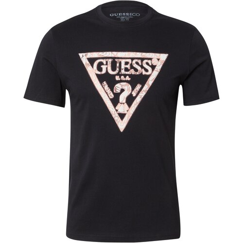 Guess Majice s kratkimi rokavi CN TRIANGLE TEE Črna Slike