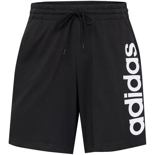 ADIDAS SPORTSWEAR Sportske hlače 'Aeroready Essentials Linear Logo' crna / prljavo bijela