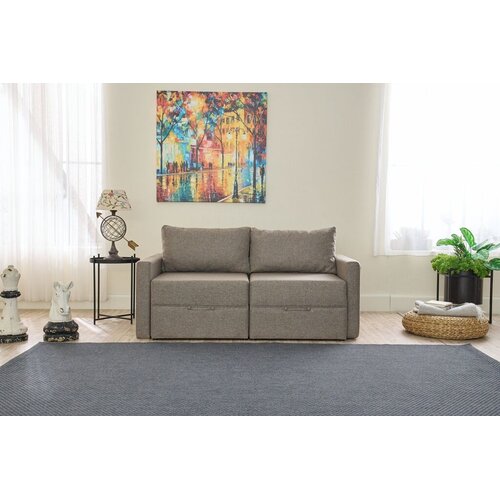 Atelier Del Sofa Dvosjed na razvlačenje Saros, 155x72x110cm, Antracit Cijene