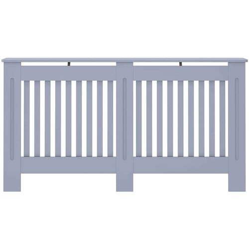 VidaXL pokrivač radijatora 2 pcs siva 152 x 19 x 81.5 cm Slike