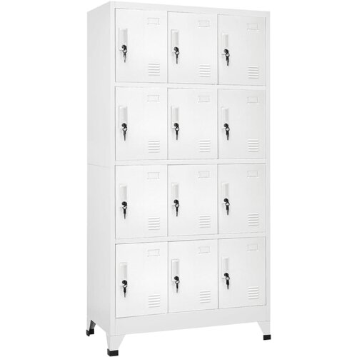 The Living Store Garderobna omarica na ključ z 12 predelki 90x45x180 cm - Garderobna Omara, (21435767) Cene