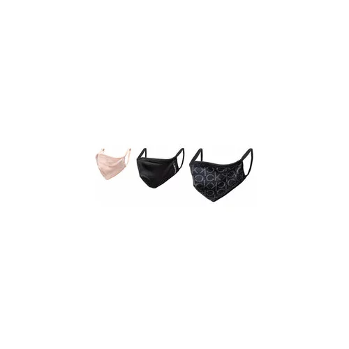 Calvin Klein Jeans Set 3 tekstilnih mask za obraz Face Cover 3-Pack K60K608839 Črna