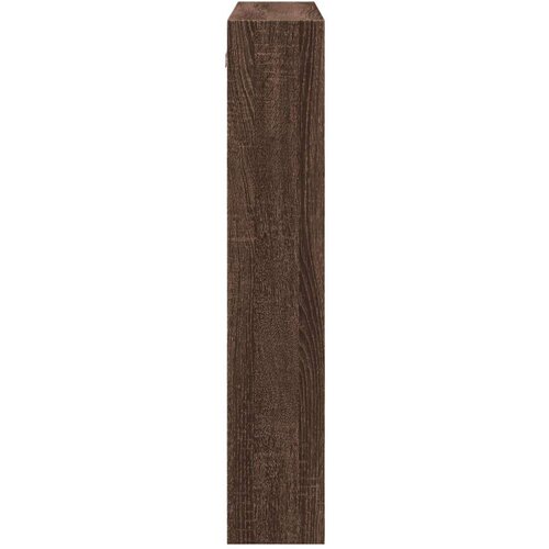 VidaXL Stenska omarica rjava hrast 80x15x80 cm inženirski les Slike