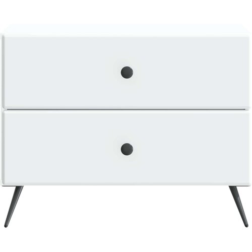  Noćni ormar Bijela 62 x 34,5 x 47,5 cm Konstruirano drvo Slike