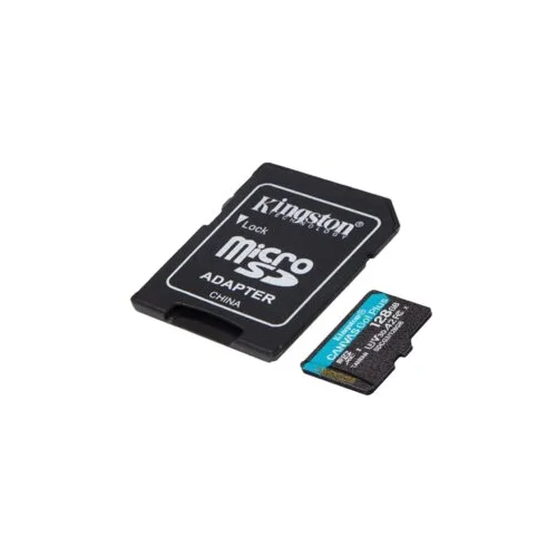 Kingston microSD 128GB CanvasGoPlus r/w 170MB/s/90MB/s with adapter