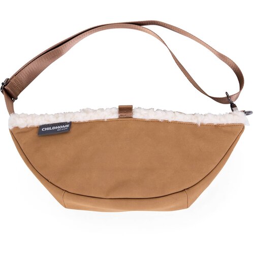 Childhome torbica za okoli pasu on the go suede beige Slike