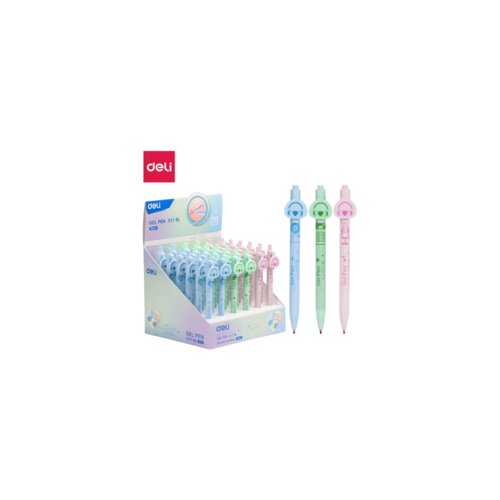Deli ROLER GEL DEČIJI MUSIC 0,5mm plavi ispis EG17-BL Cene