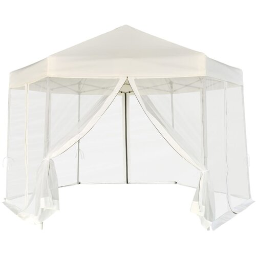  &amp;Scaron;otor pop-up &amp;scaron;estkoten s 6 stranicami kremno bel 3,6x3,1 m Slike