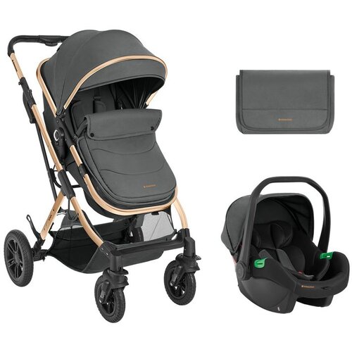 Kikka Boo Kolica Kaia Dark Grey premium set 2in1 sa auto sedištem I-Size Cene