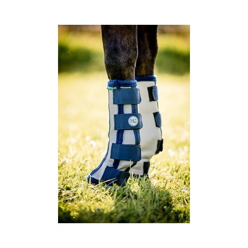 Horseware Ireland Flyboot Horseware, silver/navy - Cob Cene