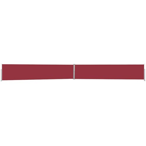  Uvlačiva bočna tenda za terasu 140 x 1200 cm crvena Slike