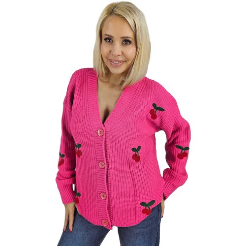 Pri Warm and cozy women's sweater with cherries in autumn LARAMIE Cijene