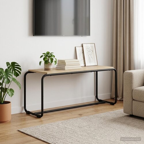  TV stalak 98 x 35.5 x 42 cm Hrast sonoma Konstruirano drvo Cijene