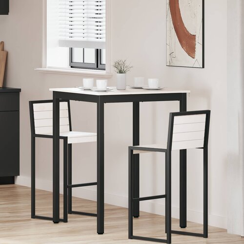  Stol za bar Bijelo 80 x 80 x 105 cm Čvrsto borovo drvo Cene
