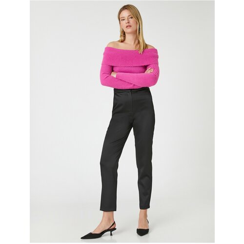 Koton Rachel Araz X - Pocket Satin Classic Trousers Slike