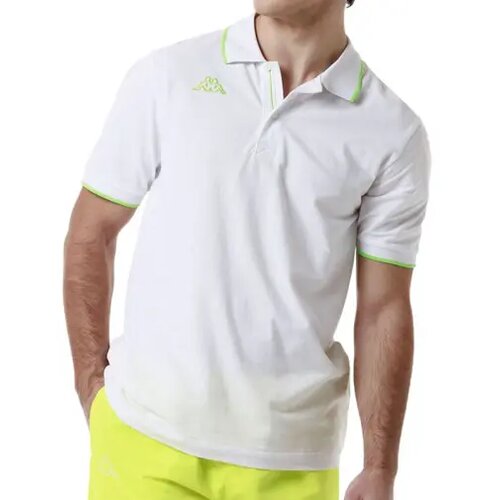 Kappa Mu&scaron;ka polo majica Logo Flu, Bela Cene