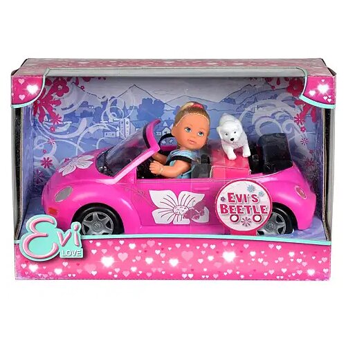 Simba Toys Steffi Love Evi + Volkswagen Beetle - Slike